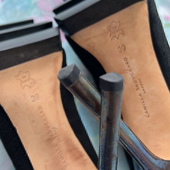 Camilla Skovgaard Platform Heels Suede Iridescent - Picture 6 of 15